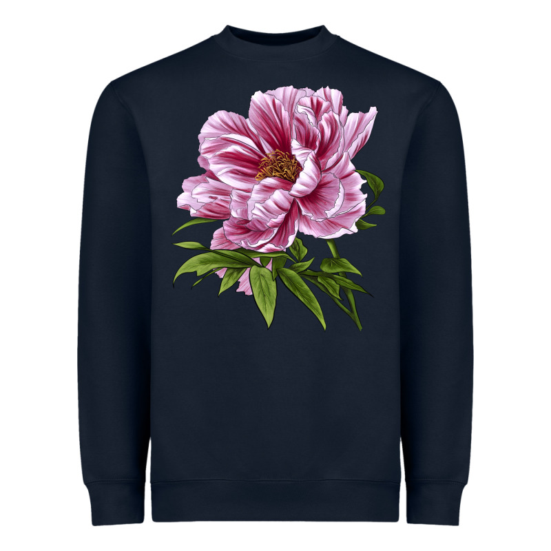 Peony Flower Illustrations Heavyweight Sweatshirt by LillyAllenDesigns | Teevron