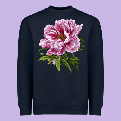 Peony Flower Illustrations Heavyweight Sweatshirt Designed By Lillyallendesigns