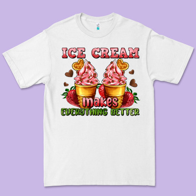 Ice Cream Makes Everything Better Premium Tee Designed By Adodesignshop