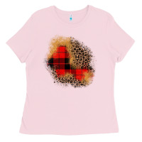 Bubblegum Pink christmas patch Ladies Tee - JahusDesignShop