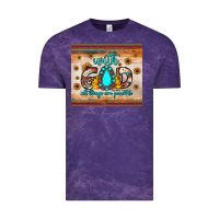 Cloud Purple with god all things are possible matthew 19 26 Vintage Tee - JahusDesignShop