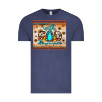 Vintage Denim with god all things are possible matthew 19 26 Vintage Tee - JahusDesignShop