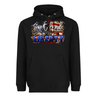 Black Sweet land of liberty 4th of july Heavyweight Hoodie - CowGirlArtShop