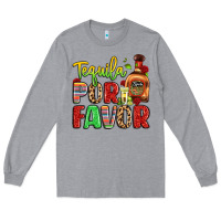 Heather Grey tequila por favor Long Sleeve Tee - LillyAllenDesigns
