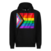 Black Pride flag Premium Hoodie - CowGirlArtShop