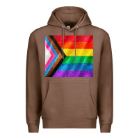 Chestnut Pride flag Premium Hoodie - CowGirlArtShop