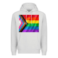 Dove Grey Pride flag Premium Hoodie - CowGirlArtShop