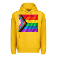 Lemon Pride flag Premium Hoodie - CowGirlArtShop