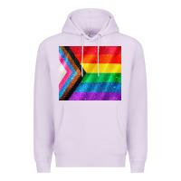 Lilac Pride flag Premium Hoodie - CowGirlArtShop