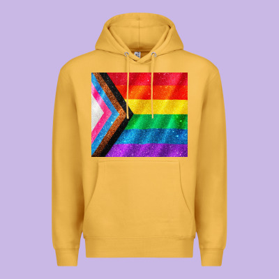 Pride Flag Premium Hoodie Designed By Cowgirlartshop