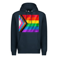 Navy Pride flag Premium Hoodie - CowGirlArtShop