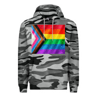 Slate Camo Pride flag Premium Hoodie - CowGirlArtShop