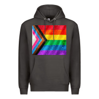Smoke Pride flag Premium Hoodie - CowGirlArtShop