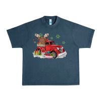 Midnight Navy christmas truck Urban Heavy Tee - MaliasSmallBusiness