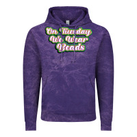 Cloud Purple on tuesday we wear beads Vintage Hoodie - MaliasSmallBusiness