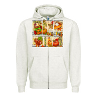 Hello Fall Pumpkins Zipper Hoodie | Teevron