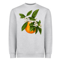 Heather Grey Tangerine Heavyweight Sweatshirt - LillyAllenDesigns