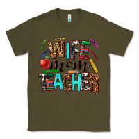 Army Green wife mom teacher Classic Tee - NancyCooperArtShop