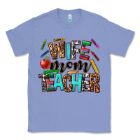 Colony Blue wife mom teacher Classic Tee - NancyCooperArtShop