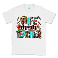 White wife mom teacher Classic Tee - NancyCooperArtShop