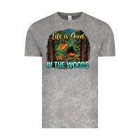 Cloud Rock life is good in the woods Vintage Tee - NancyCooperArtShop