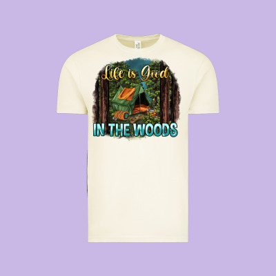 Life Is Good In The Woods Vintage Tee Designed By Nancycooperartshop