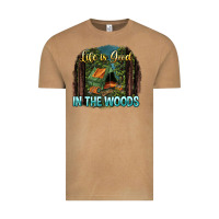 Vintage Camel life is good in the woods Vintage Tee - NancyCooperArtShop