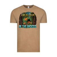 Vintage Coffee life is good in the woods Vintage Tee - NancyCooperArtShop