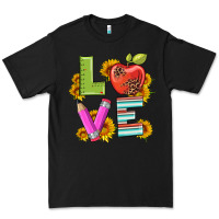 Black love with pen and  serape leopard Premium Tee - Artiststas