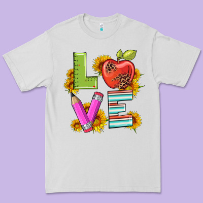 Love With Pen And  Serape Leopard Premium Tee Designed By Artiststas