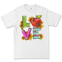 White love with pen and  serape leopard Premium Tee - Artiststas