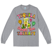 Heather Grey tequila cheaper than therapy Long Sleeve Tee - LillyAllenDesigns