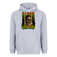 Heather Grey Black history afro man Heavyweight Hoodie - HowdyJamesFarm