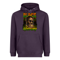 Plum Black history afro man Heavyweight Hoodie - HowdyJamesFarm