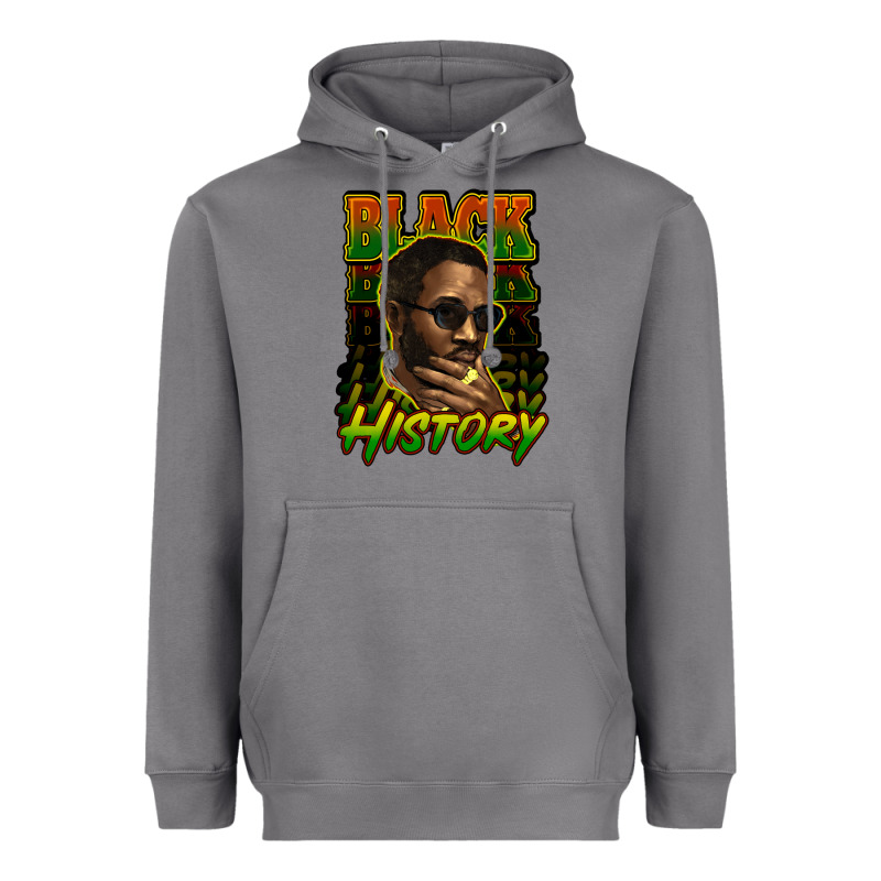 Black History Afro Man Heavyweight Hoodie by HowdyJamesFarm | Teevron