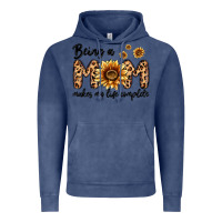 Vintage Denim being a mom makes my life complete Vintage Hoodie - MaliasSmallBusiness
