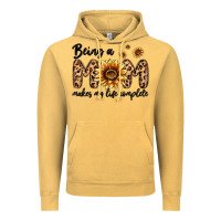 Vintage Mustard being a mom makes my life complete Vintage Hoodie - MaliasSmallBusiness