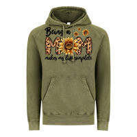 Vintage Olive being a mom makes my life complete Vintage Hoodie - MaliasSmallBusiness