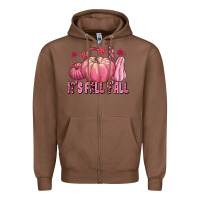 Chestnut its fall yall Zipper Hoodie - texasbilliewilder