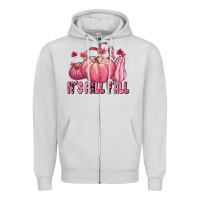 Dove Grey its fall yall Zipper Hoodie - texasbilliewilder