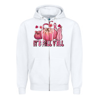 White its fall yall Zipper Hoodie - texasbilliewilder