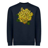 Navy Oregon Grape Flower Illustrations Heavyweight Sweatshirt - LillyAllenDesigns