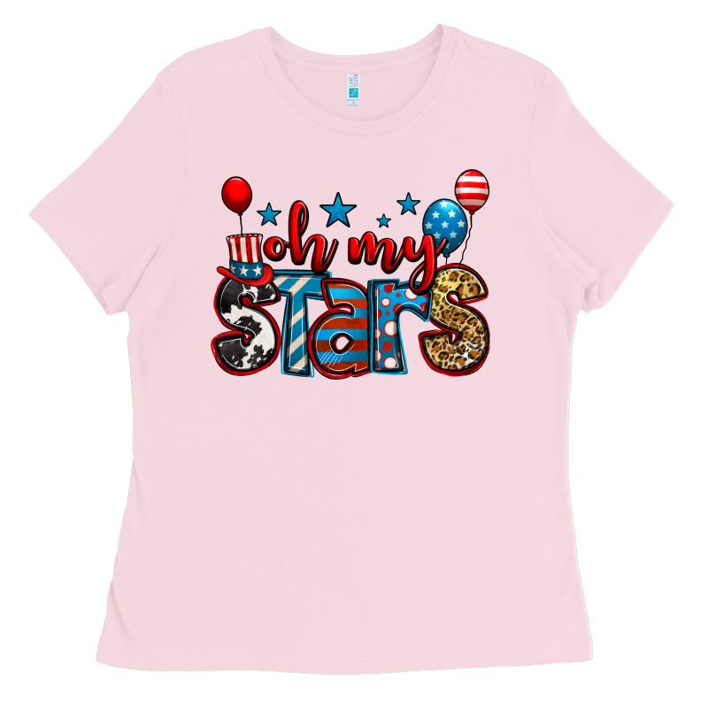 Oh My Stars 4th Of July Ladies Tee by Jasminsmagicworld | Teevron