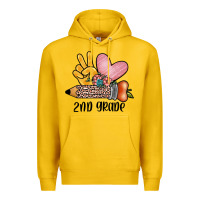 Lemon peace love 2nd grade Premium Hoodie - JahusDesignShop