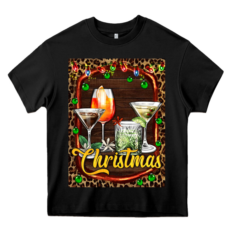 Cocktail Set For Christmas Heavy Core Tee by AdoDesignShop | Teevron