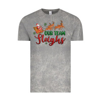 Cloud Rock our team sleigh Vintage Tee - MaliasSmallBusiness