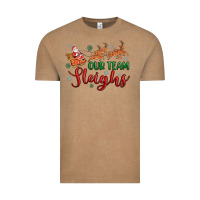 Vintage Coffee our team sleigh Vintage Tee - MaliasSmallBusiness