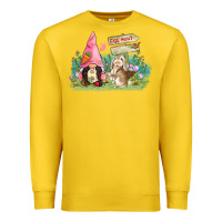 Lemon Easter gnome and rabbit egg hunt  Easter Day Premium Sweatshirt - CowGirlArtShop