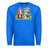 True Royal Easter gnome and rabbit egg hunt  Easter Day Premium Sweatshirt - CowGirlArtShop