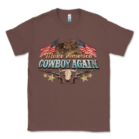 Chestnut make america cowboy again Classic Tee - NancyCooperArtShop